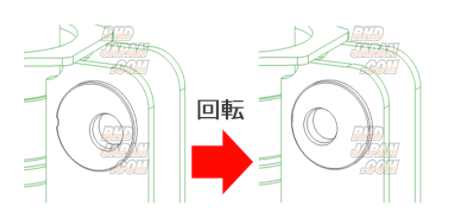 TEIN Eccentric Washer for Camber Angle Adjustment Collar - ID12 Offset 1.0